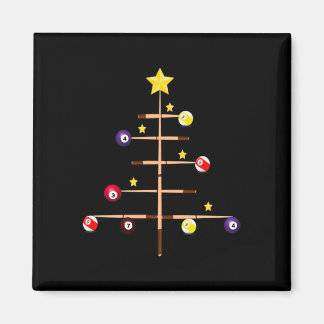 Pool Billiards Ll Cue Sports Christmas Tree  Magnet