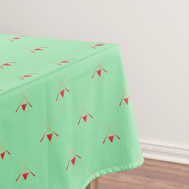 pool billiards on green tablecloth (In Situ)