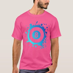Pool Billiards Player Eight Ball Simple Pool frien T-Shirt