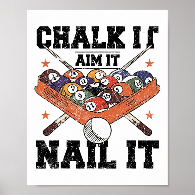 Pool Billiards Snooker Cue Player 10  Poster (Front)