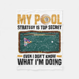 Pool Billiards Snooker Cue Player 12  Fleece Blanket