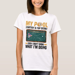 Pool Billiards Snooker Cue Player 12 T-Shirt