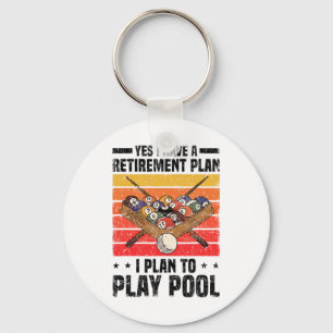 Pool Billiards Snooker Cue Player 7  Key Ring
