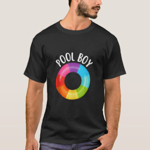 Pool Boy Rainbow Life Float Ring Buoy Gay Pride Po T-Shirt