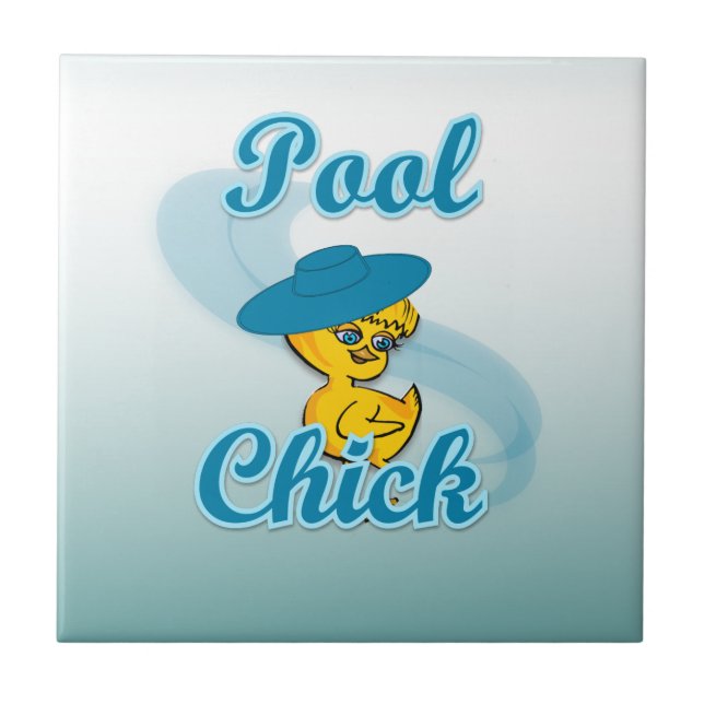 Pool Chick #3 Tile (Front)