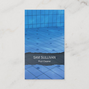 Pool Cleaner Clear Blue Water Business Card