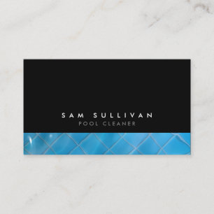 Pool Cleaner Trade Skill Clear Blue Water  Business Card