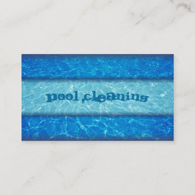 Pool Cleaning Business Card (Front)
