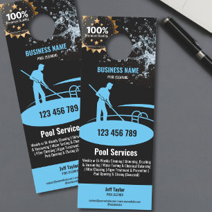 Pool Cleaning Services Pool Maintenance and Repair Door Hanger