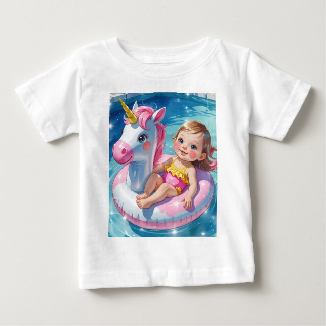 Pool Days Baby T-Shirt (Front)