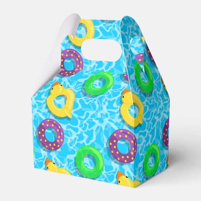 Pool Full of Floaties Favour Box (Front Side)