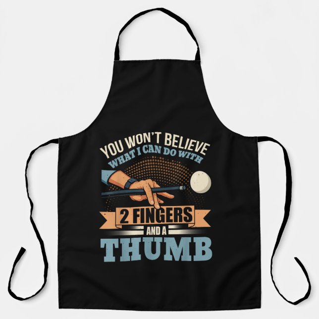 Pool Funny Billiards Apron (Front)