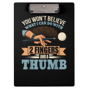 Pool Funny Billiards Clipboard