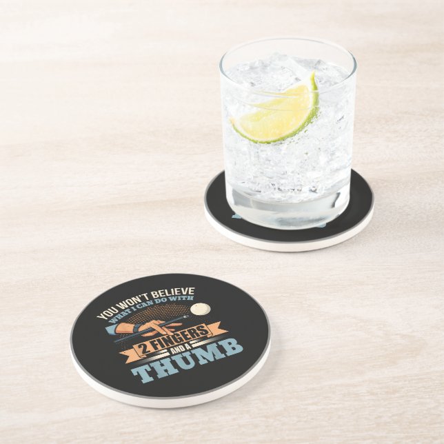 Pool Funny Billiards Coaster (Side)