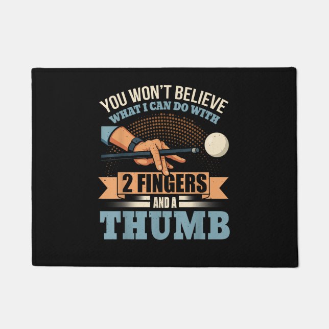 Pool Funny Billiards Doormat (Front)