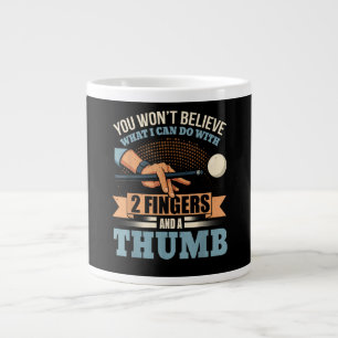 Pool Funny Billiards Large Coffee Mug
