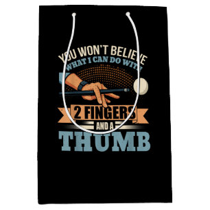 Pool Funny Billiards Medium Gift Bag