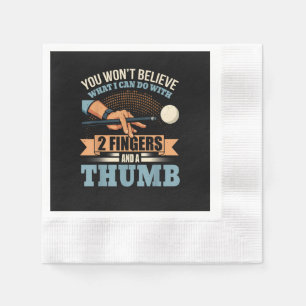 Pool Funny Billiards Napkin