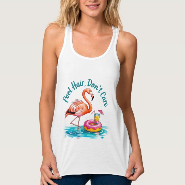Pool Hair, Don’t Care  Singlet (Front)