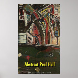 POOL HALL ABSTRACT POSTER