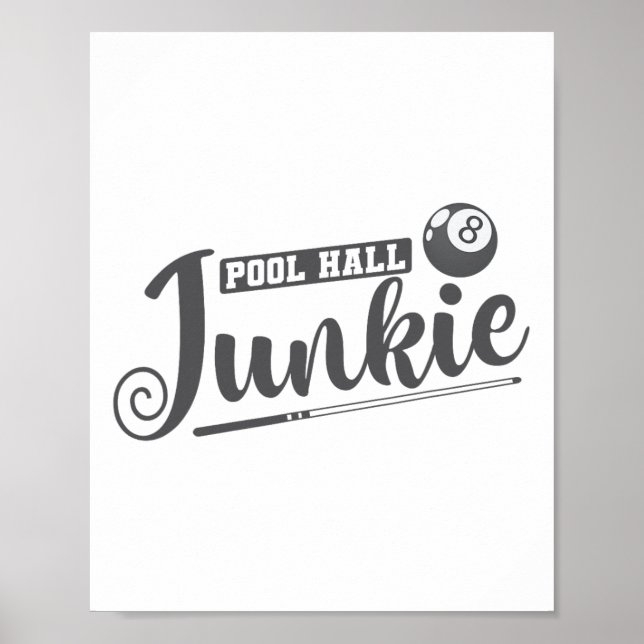 Pool Hall Enthusiastics Billiards  Poster (Front)