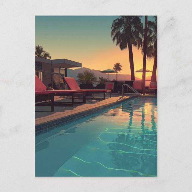 POOL HOME SERIES #1 POSTCARD (Front)