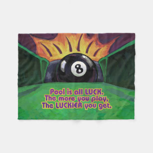 Pool is Luck Fleece Blanket