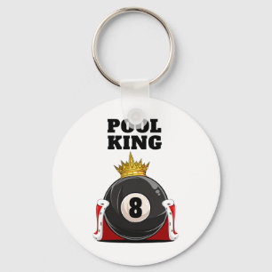 Pool King Boys Pool Billiards Mens Pool Key Ring