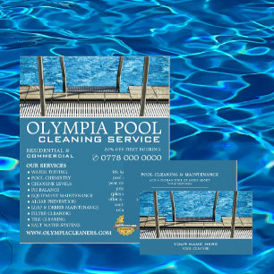 Pool Ladder, Swimming Pool Cleaner Business Card