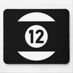 Pool Ll 12 Matching Billiards Gift Easy Halloween Mouse Pad