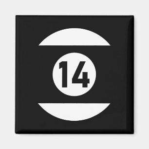 Pool Ll 14 Matching Billiards Gift Easy Halloween  Magnet