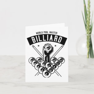 Pool Master Billiards Love Playing Pool  Card
