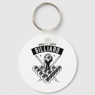 Pool Master Billiards Love Playing Pool Key Ring