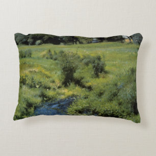 Pool Medfield by Dennis Miller Bunker, Vintage Art Decorative Cushion