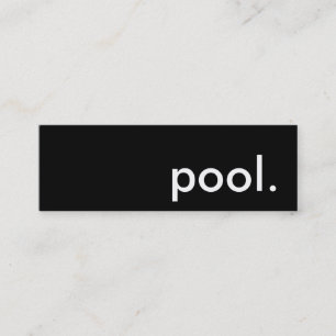 pool. mini business card
