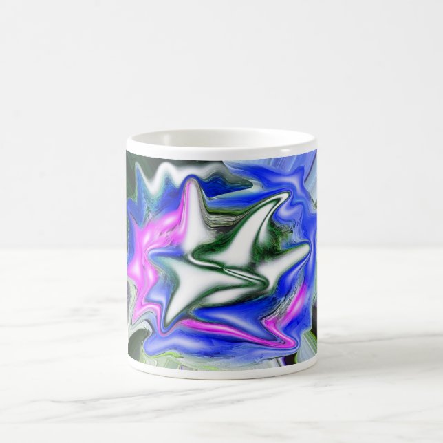 Pool of snow and ice art coffee mug (Center)