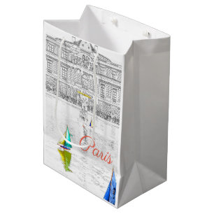 Pool of the Luxembourg Garden - Paris Medium Gift Bag