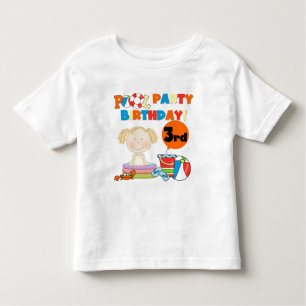 Pool Party 3rd Birthday T-shirts and Gifts