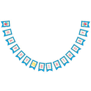 Pool Party Beach Ball Birthday Bunting