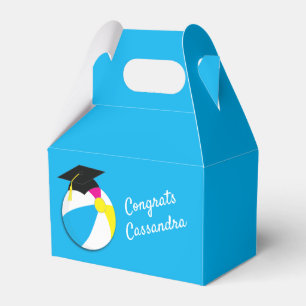 Pool Party Beach Ball Graduation Party Favour Box