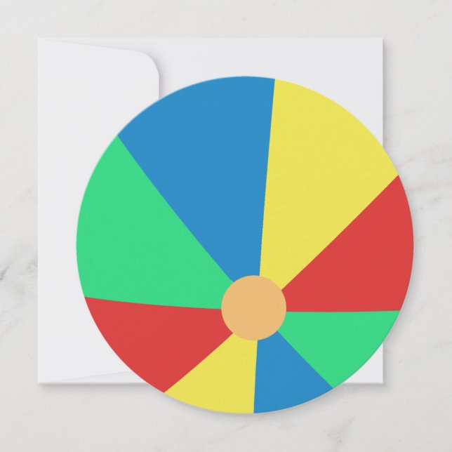 Pool Party | Beach Ball Invitation (Front)