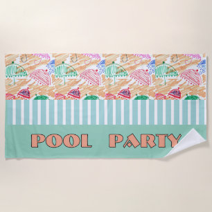 POOL PARTY BEACH TOWEL