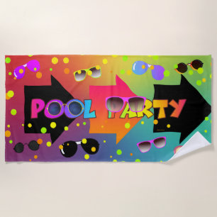 Pool Party Beach Towel