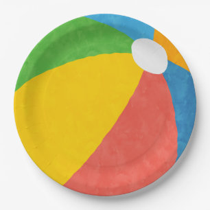 Pool Party Birthday Decor Supplies Paper Plate