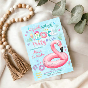 Pool Party Birthday Invitation