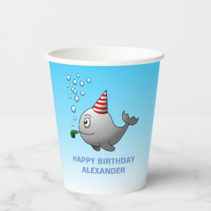 Pool Party Birthday Paper Cups