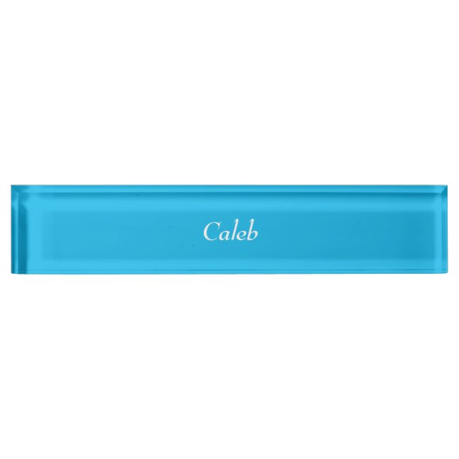 Pool Party Blue Personalised Name Plate (Front)