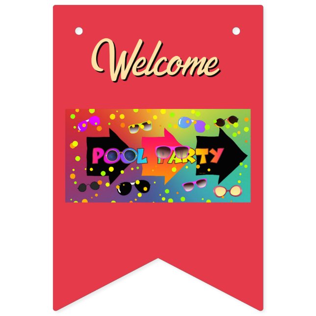 Pool Party  Bunting (First Flag)