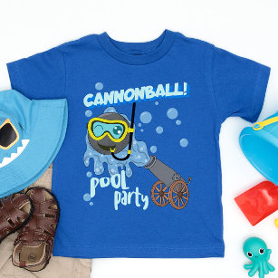 Pool Party Cannonball Summer Theme T-Shirt