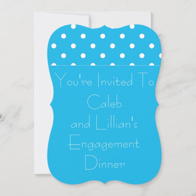 Pool Party Engagement Party Invitation Template (Front)
